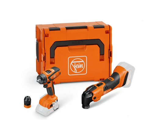 FEIN Vorteils-Combo Akku Akku MULTIMASTER AMM 500 & Akku-Bohrschrauber ASCM 18 QSW AS