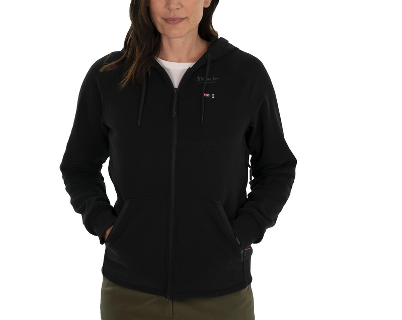 Milwaukee (M) 12 V Akku-Heiz-Kapuzenpullover Damen schwarz M12HHLBL1-0, ohne Akku u. Ladegerät
