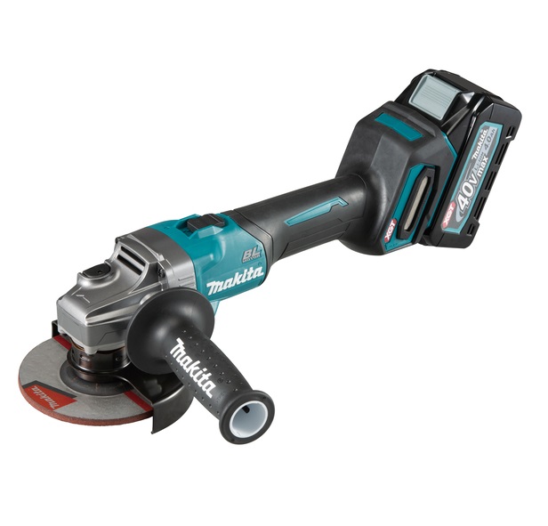 Makita GA008GM201 Akku-Winkelschleifer XGT 40V inkl. 2 Akkus + Ladegerät