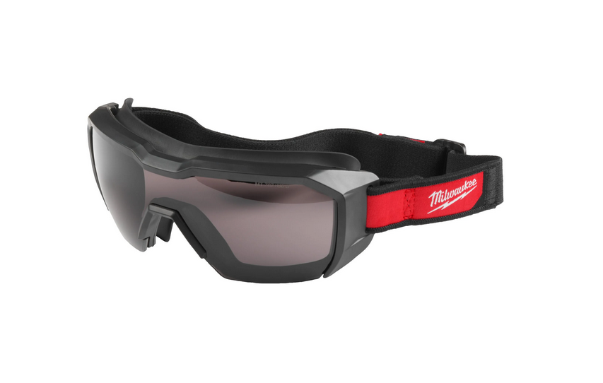 Milwaukee Niedrig-Profil-Vollsichtschutzbrille belüftet getönt
