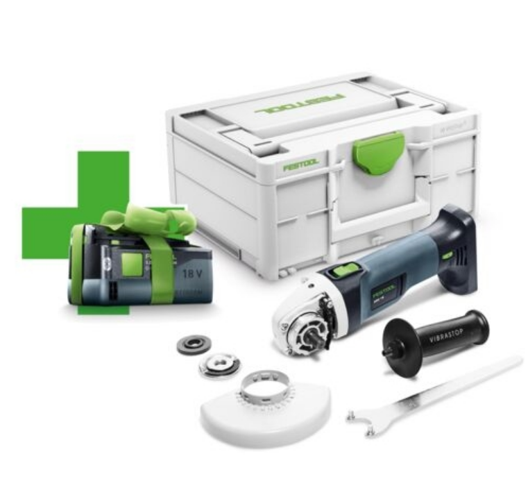 Festool Akku-Winkelschleifer AGC 18-125 EBI-Basic + Akkupack 5,0