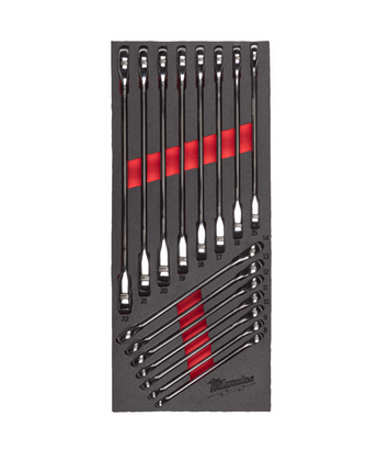 Milwaukee Ratschen-Ringmaulschlüssel Einlage 15-tlg Milwaukee Ratschen-Ringmaulschlüssel Einlage 15-tlg