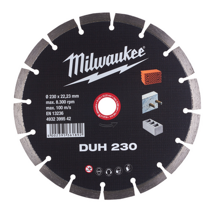 Milwaukee Diamanttrennscheibe DUH 230 mm für harte Materialien
