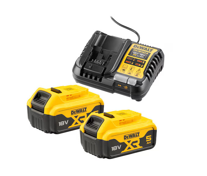 DeWalt Akku-Kit DCB1104P2-QW (2x 18V/5Ah+DCB1104)