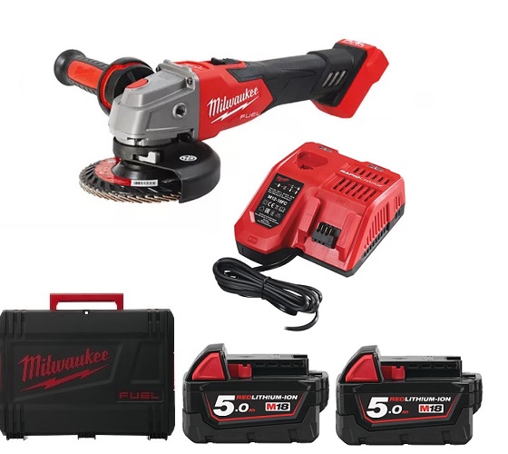 Milwaukee M18FSAG125XB-502X Akku Winkelschleifer Ø125 mm