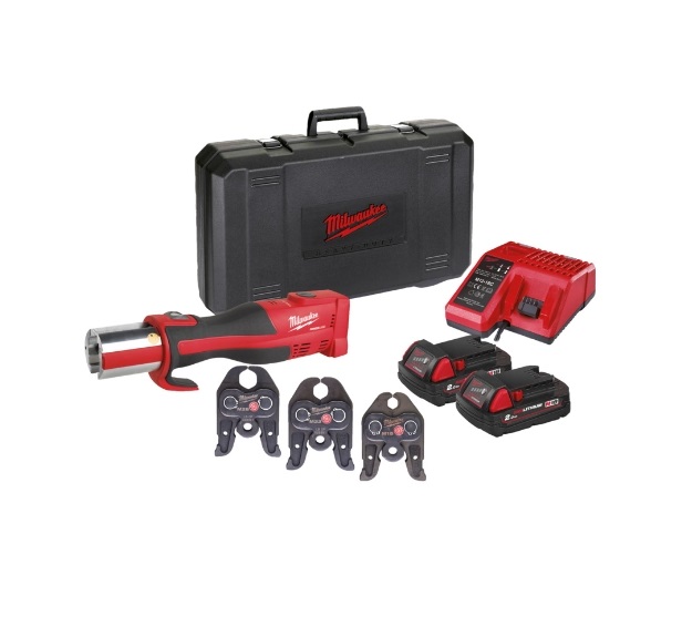 Milwaukee M18BLHPT-202C V-Set Bürstenloses Akku-Presswerkzeug (Sanitär)