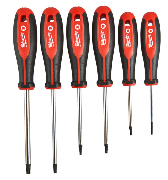Milwaukee Schraubendreher Tri-Lobe 6-teiliges Set TX Milwaukee Schraubendreher Tri-Lobe 6-teiliges Set TX