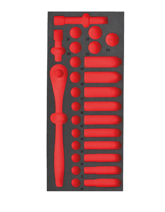 Milwaukee Ersatz-Einlage 1/3 für 1/2" Ratsche und Steckschlüsseleinsätze, für W
