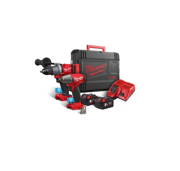 Milwaukee M18ONEPP2B2-502X M18 Geräteset Best. aus 1x Schlagschrauber und 1x Schlagbohrschrauber