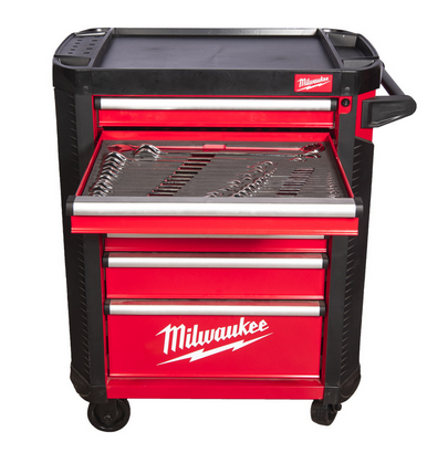 Milwaukee 78 cm TOOLGUARD Werkstattwagen mit Werkzeugbstückung 206-teilig
