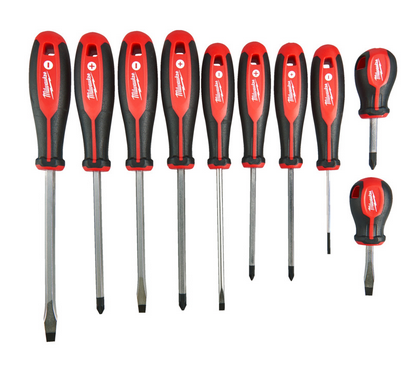 Milwaukee Schraubendreher Tri-Lobe 10-teiliges Set PH/PZ/SL Milwaukee Schraubendreher Tri-Lobe 10-teiliges Set PH/PZ/SL