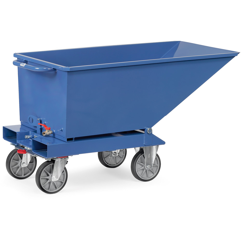 Fetra Muldenkipper 4701A mit ABLASSHAHN Kastenmaße 1.200 x 652 x 413 mm