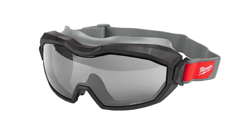 Milwaukee Hoch-Profil-Vollsichtschutzbrille unbelüftet grau