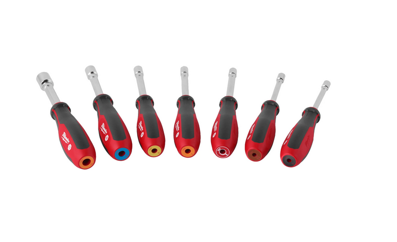 Milwaukee Steckschlüssel mit Griff und Durchgangsloch Set 7-teilig Milwaukee Steckschlüssel mit Griff und Durchgangsloch Set 7-teilig