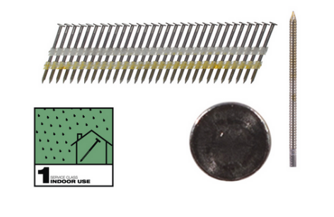 Milwaukee Rundkopf-Nägel für M18FFN21 7,4 x 3,1 x 80 mm, Ringschaft Stahl blank, 20°