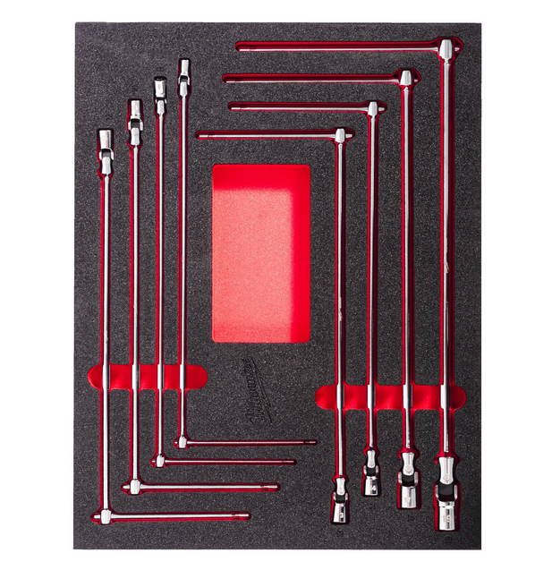 Milwaukee T-Gelenkschlüssel Einlage 8-teilige Einlage für Werkstattwagen 78 cm