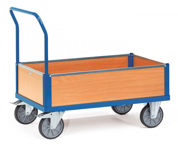 Fetra Kastenwagen mit 4 Wänden aus Holz und einer Ladefläche von 1.000x600mm 2561