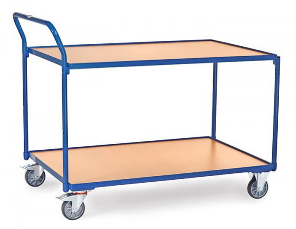 Fetra leichter Tischwagen mit 2 Böden im Rahmen liegend und einer Ladefläche von 1.200 x 800 mm 2746
